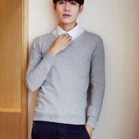 Áo len nam cổ tim