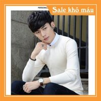 Áo Len Nam Cổ Tròn Màu Trắng Đẹp
