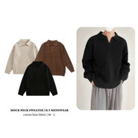 Áo Len Nam Cổ V Dày Dặn Chất Liệu Len Lông Thỏ Cao Cấp Mềm Mịn Phong Cách Hàn Quốc Menswear Shirt A05