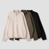 Áo Len Nam Dệt Kim Cardigan Nam Phong Cách Hàn Quốc Áo Khoác Dệt Kim Thường Ngày Màu Trơn Rời Lười Phong Cách Ấm Áp
