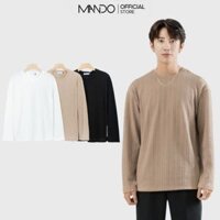Áo Len Nam Hàn Quốc Cổ Tròn MANDO Áo Dài Tay Form Rộng, Có 3 Màu, Chất Liệu Gân Cao Cấp, Mềm Mại, Giữ Ấm Tốt SWT008
