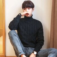 Áo Len Nam Hàn Quốc Mùa Đông Tay Dài Cổ Lọ Mẫu Cao Cổ Thời Trang Trẻ Trung Áo Ấm Nam Boy Phố