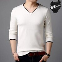 Áo Len Nam Hàng Quảng Châu- Có Big Size - 209 Trắng,M