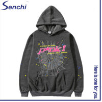 Áo len nam KYUSHUAD Mỹ xu hướng retro nhện họa tiết web cặp đôi áo khoác hoodie