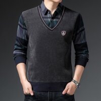 Áo len nam lót lông cho người trung niên nam