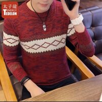 Áo Len Nam (Màu Đỏ) Len Dày Dặn Chất Đẹp Al4-hfashion.vn