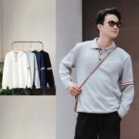 Áo Len Nam Polo Dài Tay Dệt Kim Chất Len Lông Cừu, Mềm Mại, Co Giãn, Thiết Kế Basic Halley N23