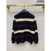 Áo len nam Quảng châu cao cấp chất len dệt lông mịn họa tiết viền kẻ new