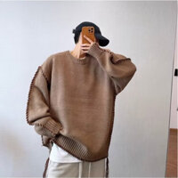 Áo len nam trơn màu phong cách hàn quốc áo sweater form rộng unisex áo khoác mùa đông nam retro fashion áo sweater trơn tiếng nhật áo len có cổ