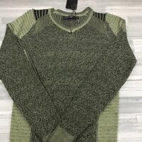 Áo len nam trung niên trung tuổi chất đẹp hàng quảng châu - Xanh lá cây,L