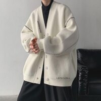 Áo Len Nhật Bản Áo Khoác Nam Rời Retro Lười Phong Cách Áo Len Thu Đông Dày Hợp Thời Trang ins Cặp Đôi Cardigan Cổ Chữ V Dệt Kim