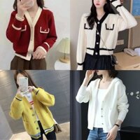Áo len nữ cardigan Hàn Quốc - 4 mẫu khoác len cardigan dáng ngắn kiểu Hàn Quốc mới nhất 2025 - Danangsale