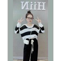 Áo len nữ croptop hàng QC - Áo len dệt kim thu đông DiDi Clothing (065)