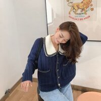 Áo len nữ khoác ngoài phong cách trẻ trung LEK187(Xanh hải quân)                          - 23844333                                                       Yêu thích