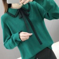 Áo len nữ kiểu cách trẻ trung năng động - Xanh rêu