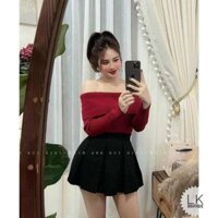 Áo len nữ, len trễ vai Quảng Châu siêu xinh, hàng len đẹp loại một