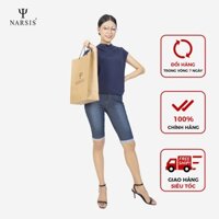 Áo Len Nữ Narsis L0087, Cộc Tay, Màu Tím Than, Chất Len Mềm, Thiết Kế Trẻ Trung, Dễ Phối Đồ