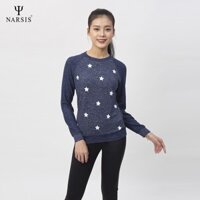 Áo Len Nữ Narsis, Màu Tím Than, Phong Cách Trẻ Trung, Nhã Nhặn, Chất Len Mềm, Giữ Ấm Tốt