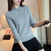 Áo len nữ thời trang chất co dãn dày dặn - Xám