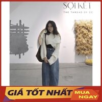 Áo Len Nữ Trễ Vai Vạt Chéo Dài Tay Dáng Croptop Hàng Quảng Châu M273 - Yamy888