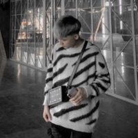 Áo len oversize màu đen trắng nam nữ phong cách Hàn Quốc Áo Sweater dệt kim form dáng rộng dài tay unisex hot trend 2023