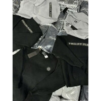 Áo len philipp logo trước sau chữ sắt nổi tag qp