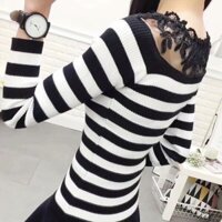 Áo len phối ren cho nữ