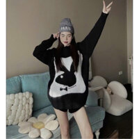 Áo Len Playboy Nam Nữ, Áo Len Lông Thỏ PlayBoy Rách, Áo Len Rách Playboy Lông Thỏ Quảng Châu