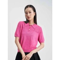 Áo len polo nữ cộc tay Canifa