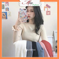 Áo len Quảng Châu cổ bèo tay xoè (video + ảnh thật) freesize MS003