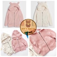 Áo len tai gấu kéo khoá GAP