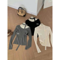 Áo Len Tăm Hàn Kèm Khăn Phong Cách Hàn Quốc