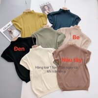 Áo len tay hến cổ 2 phân