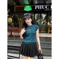 Áo Len Tay Hến Cổ Tròn Đính Hoa Chất Len Dầy Dặn Free Size  EvaClothes