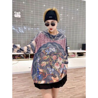 Áo len thổ Áo len mongtorghi dáng rộng Áo len lông thỏ hoạ tiết thổ cẩm hàng qc cao cấp