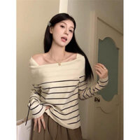 áo len trễ vai thuy hang