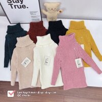 Áo LEN TUYẾT QC cổ cao dày ấm mêm mịn cho bé