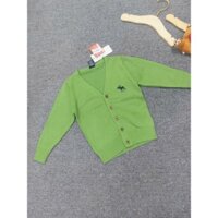Áo len xanh lá cadigan thêu hươu 1022
