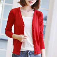 Áo len Zara cardigan cổ V dài tay basic