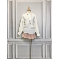 Áo len ZARA hàng hiệu chính hãng thời trang nữ N122 màu trắng size S secondhand thanh lý ký gửi