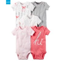 Áo liền quần bé Gái CARTER'S 12 tháng - Pack 5 cái - Hàng Mỹ