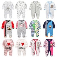 Áo liền quần cho bé sơ sinh 0 12 tháng làm từ cotton