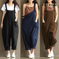 Áo liền quần HULEQI Vải lanh Cotton dành cho nữ