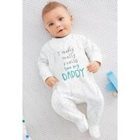 Áo liền quần I REALLY REALLY LOVE DADDY cho cục cưng mát mẻ 0-12 tháng