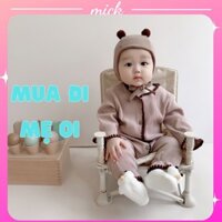 Áo Liền Quần Tay Dài Dễ Thương Cho Bé Trai Và Bé Gái Sơ Sinh - BODY SUIT cho bé yêu