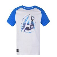 Áo Lining cổ tròn trắng xanh