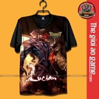 Áo LMHT , Áo Thun Liên Minh Huyền Thoại Lucian Unisex Nam Nữ Tay Ngắn Forn Rộng Vải / Thegioiaogame.com Đẹp