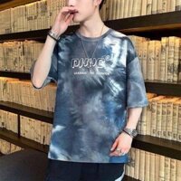 Áo loang xám unisex tay lỡ chữ phản quang - Áo Thun Unisex T&C