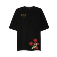 Áo Local Brand Unisex Nap Hoa Hồng Gai Phong Cách Basic, Áo Thun Form Rộng A4