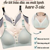 Áo Lót Bầu Kẻ Caro Và Cho Con Bú Nâng Ngực, Định Hình Chống Chảy Xệ Chất Siêu Mềm - Áo Ngực Cho Bé Bú Mát Mát Mask